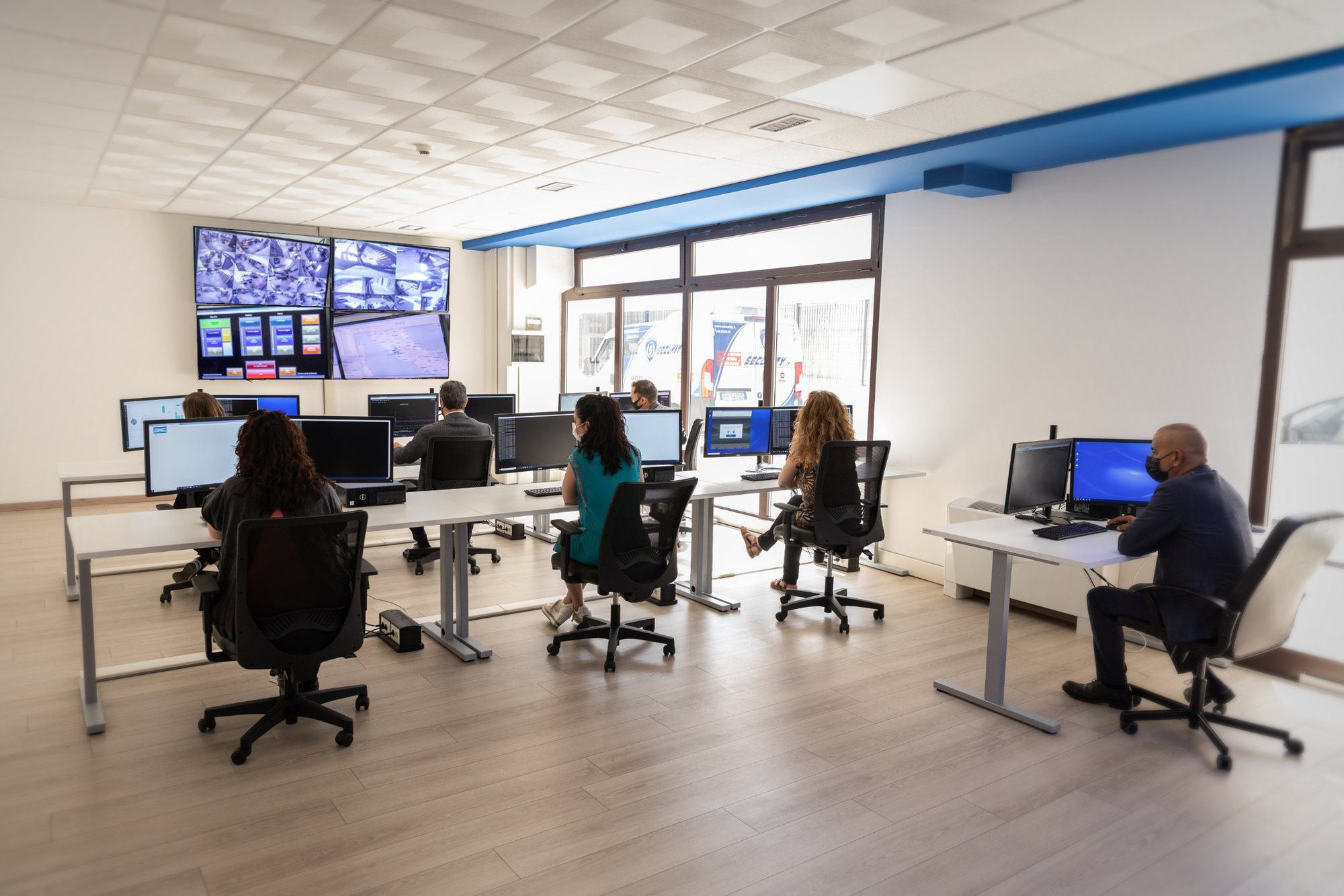 L'equipe della centrale operativa