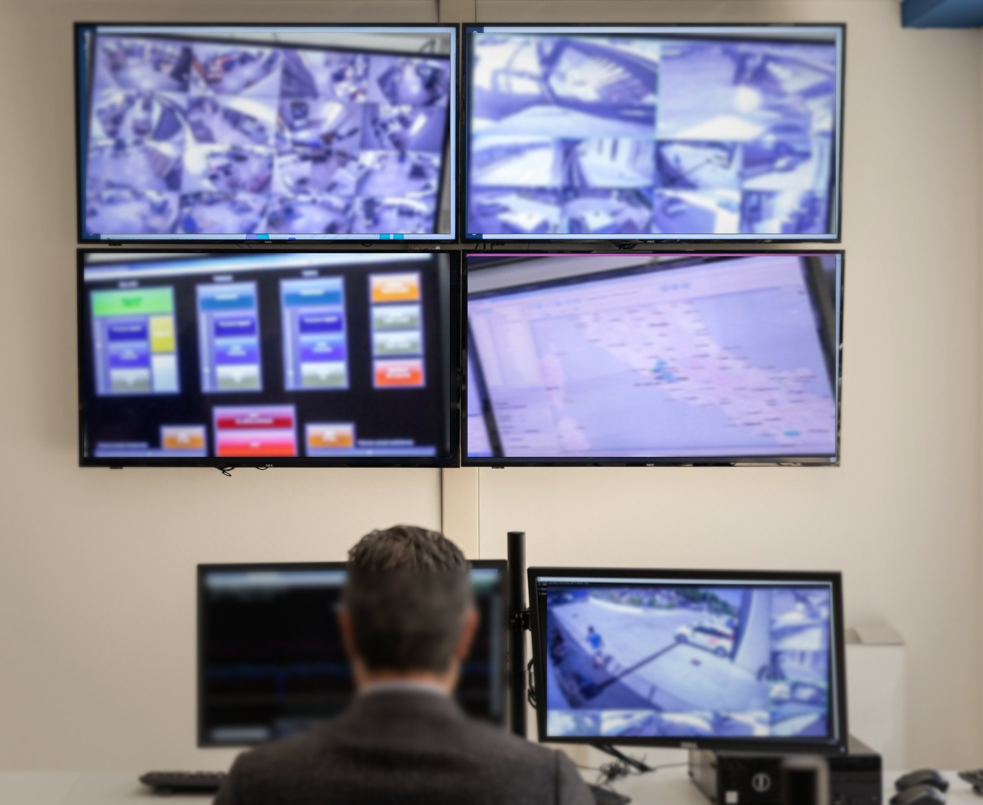 Videowall della sala operativa