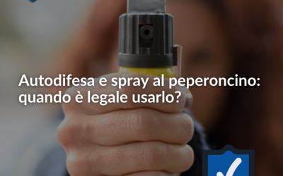 Difesa e spray al peperoncino: quando è legale usarlo?