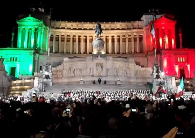 Presidio di sicurezza in occasione della manifestazione nazionale relativa al 150° dell'Unità d'Italia.